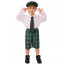 Kids Saint Patrick Costume - Plaid Pants Shirt Set Saint Patrick Cosplay