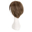 Resident Evil Leon Kennedy Wig - Short Brown Curtained Wig Resident Evil Degeneration Leon Kennedy Cosplay Costume