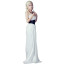 Daenerys Targaryen Khalessi White Dress With Black Belt Costume Game of Thrones