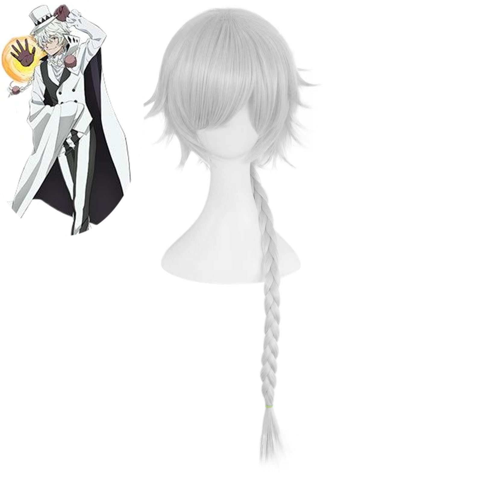 Bungo Stray Dogs Nikolai Gogol Wig - Nikolai Gogol Cosplay Costume Wig Prop