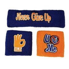 John Cena Headband - Blue Orange Headband Wristband John Cena Cosplay Costume Prop