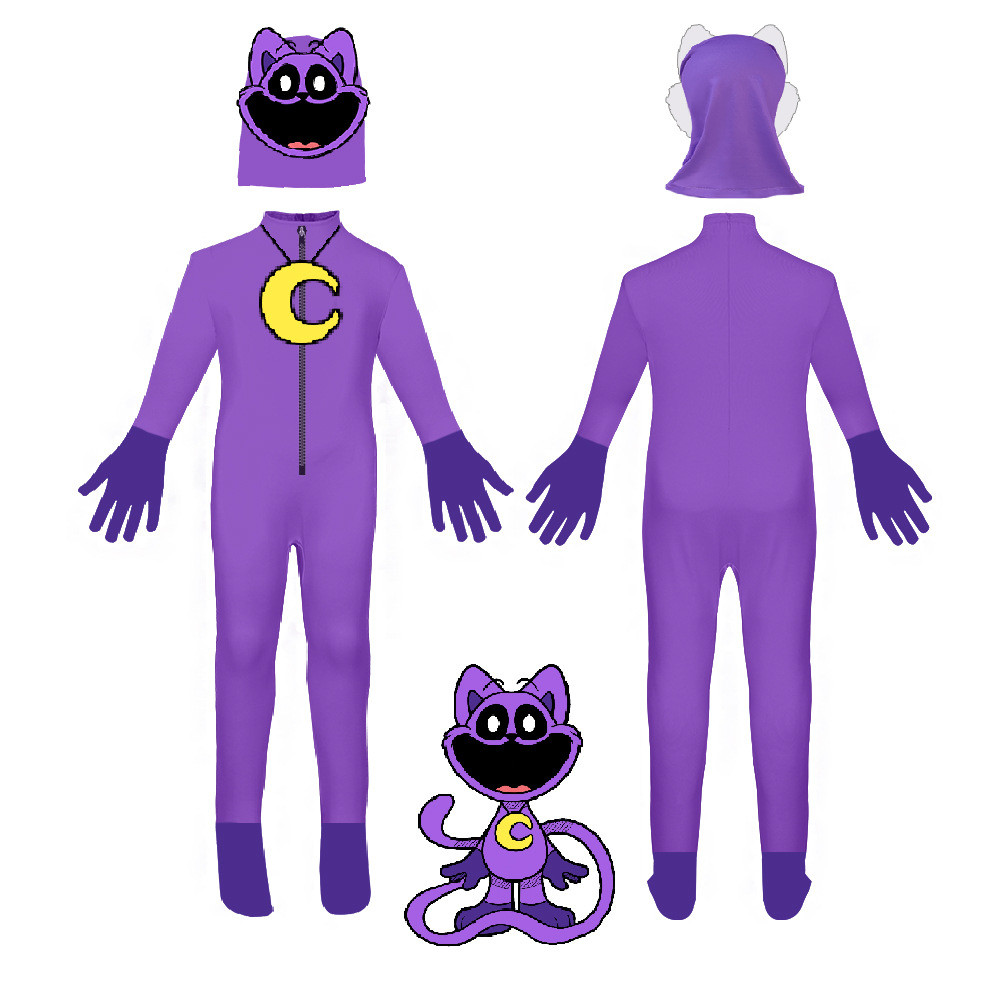 Kids Poppy Playtime Deep Sleep CatNap Costume - CatNap Cosplay