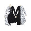 Cruella De Vil Costume - Black White Dress Cruella Cosplay