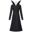 Wednesday Season 2 Grandmama Hester Frump Costume - Black Dress Grandma Hester Frump Cosplay