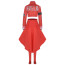 One Piece Belo Betty Costume - Red Shirt Skirt Hat Set Belo Betty Cosplay