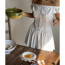 Sabrina Carpenter Espresso MV Costume - White Mini Dress Sabrina Carpenter Espresso MV Cosplay