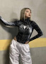 Spider-Man 2 Venom Bikini Swimsuit Costume - Black Swimsuit Venom Cosplay