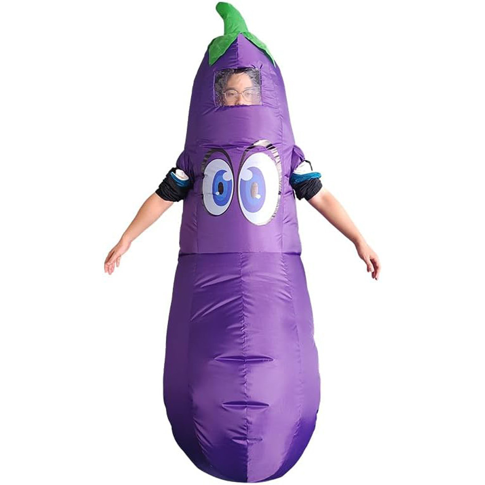 Big Eye Eggplant Inflatable Costume - Big Eye Eggplant Aubergine Cosplay