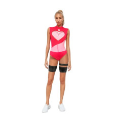 Hazbin Hotel Angel Dust Costume - Red Bodysuit Angel Dust Cosplay