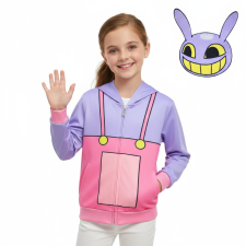Kids The Amazing Digital Circus Jax Costume - Hoodie Mask Set Jax Cosplay