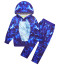 Kids Gorilla Tag Monke Costume - Blue Hoodie Pants Mask Set Monke Cosplay