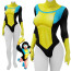 Female Invincible Original Suit Costume - Yellow Black and Blue Swimsuit Invincible Cosplay