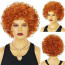 Ice Spice Wig - Orange Curly Ginger Afro Wig Ice Spice Cosplay Costume
