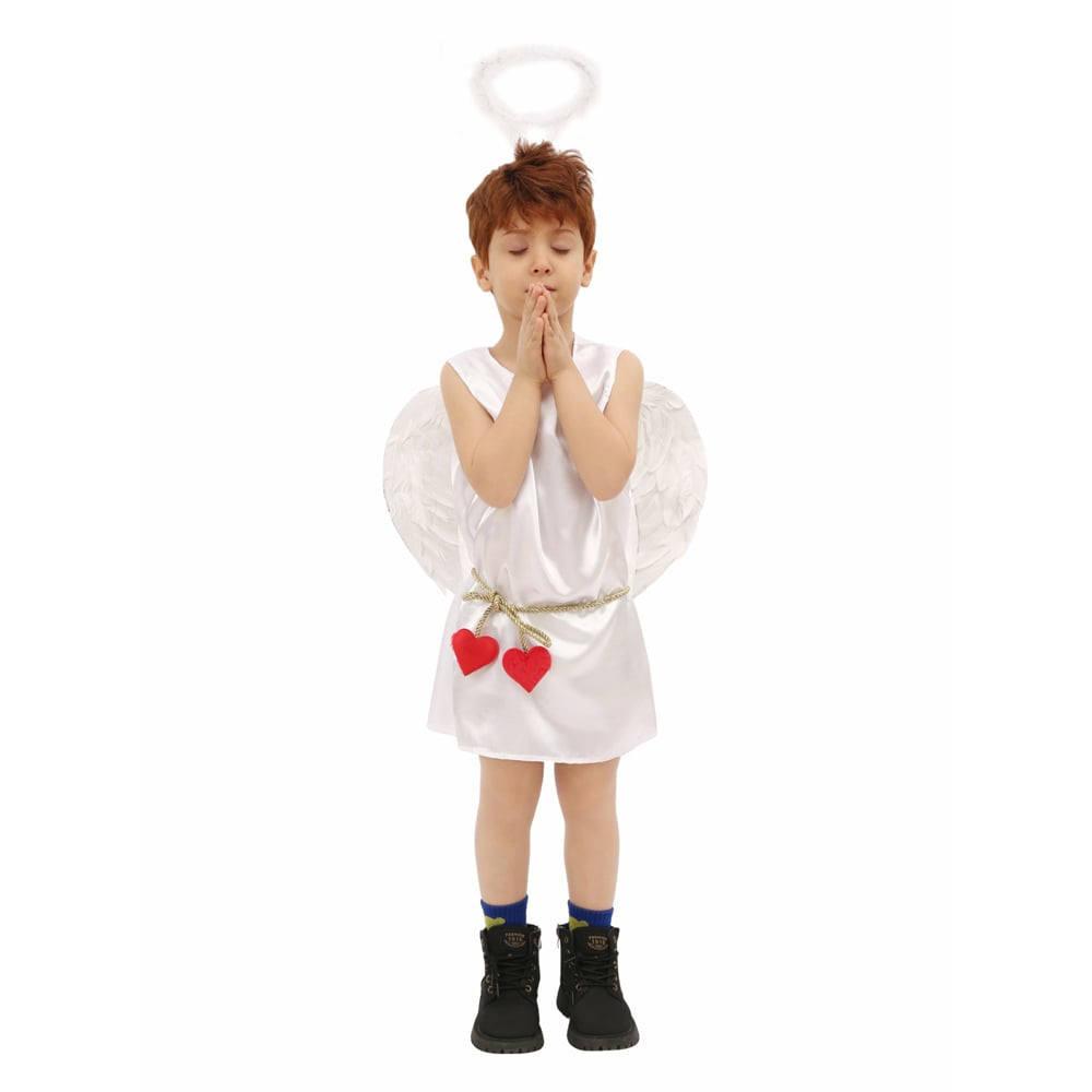 Boys Cupid Costume - Silk Suit Wing Set Cupid Cosplay