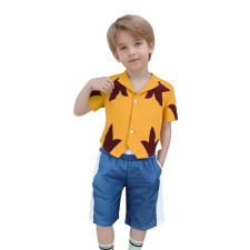 Kids Lilo and Stitch Jumba Jookiba Costume - Yellow Shirt Shorts Jumba Cosplay