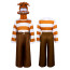 Inside Out Anxiety Costume - Orange Shirt Mask Set Anxiety Cosplay