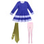 Scooby-Doo Daphne Blake Costume - Purple Dress Scarf Set Daphne Blake Cosplay