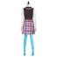 Monster High Frankie Stein Costume - Dress Belt Socks Set Frankie Stein Cosplay