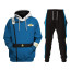 Star Trek II The Wrath Of Khan Starfleet Blue Uniform Costume - Hoodie Sweatpants Starfleet Blue Uniform Cosplay