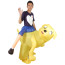Riding Yellow Dog Inflatable Costume