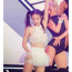 Black Pink Jennie Stage Outfit Costume - White Top Skirt Set Jennie Cosplay