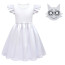 Girls Sprunki White Wenda Costume - Dress Mask Set White Sprunki Cosplay
