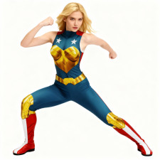 Female Captain America Costume - Bodysuit Captain America Cosplay