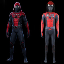 Spider-Man 2 Spider-Man Scarlet Spider III Black Red Suit Costume - Bodysuit Spider-Man Scarlet Spider III Black Red Cosplay