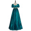 Bridgerton Medieval Regency Costume - Dark Blue Dress Medieval Regency Cosplay