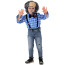 Boys Grandfather Old Man Grandpa Costume - Full Set with Cane and Wig Grandfather Cosplay