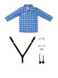 Boys Grandfather Old Man Grandpa Costume - Full Set with Cane and Wig Grandfather Cosplay