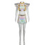 Girls KPop Demon Hunters Zoey Stage Costume - Shiny White Skirt Top Full Set Kpop Zoey Cosplay