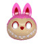 Pop Mart Labubu Mask Prop - Pink Labubu Cosplay Costume Mask