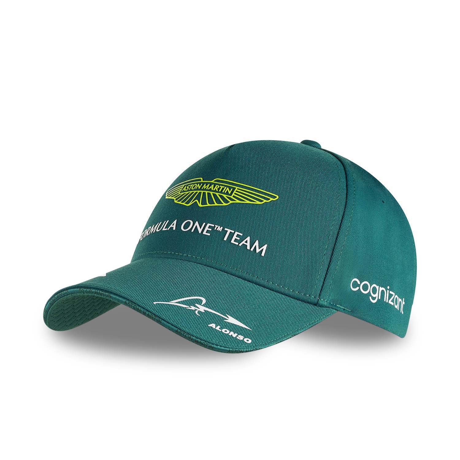 Formula 1 Aston Martin Cap Hat - Blue Green Hat F1 Aston Martin Costume Cosplay Prop