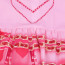 Girls Descendants: The Rise of Red Princess Bridget of Hearts Deluxe Costume - Pink Dress Princess Bridget of Hearts Cosplay