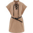 Kids Medieval Renaissance Pirate Costume - Brown Sleeveless Tunic Pirate Cosplay
