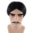 Addams Family Gomez Addams Wig and Moustache - Gomez Addams Cosplay Costume Wig Prop