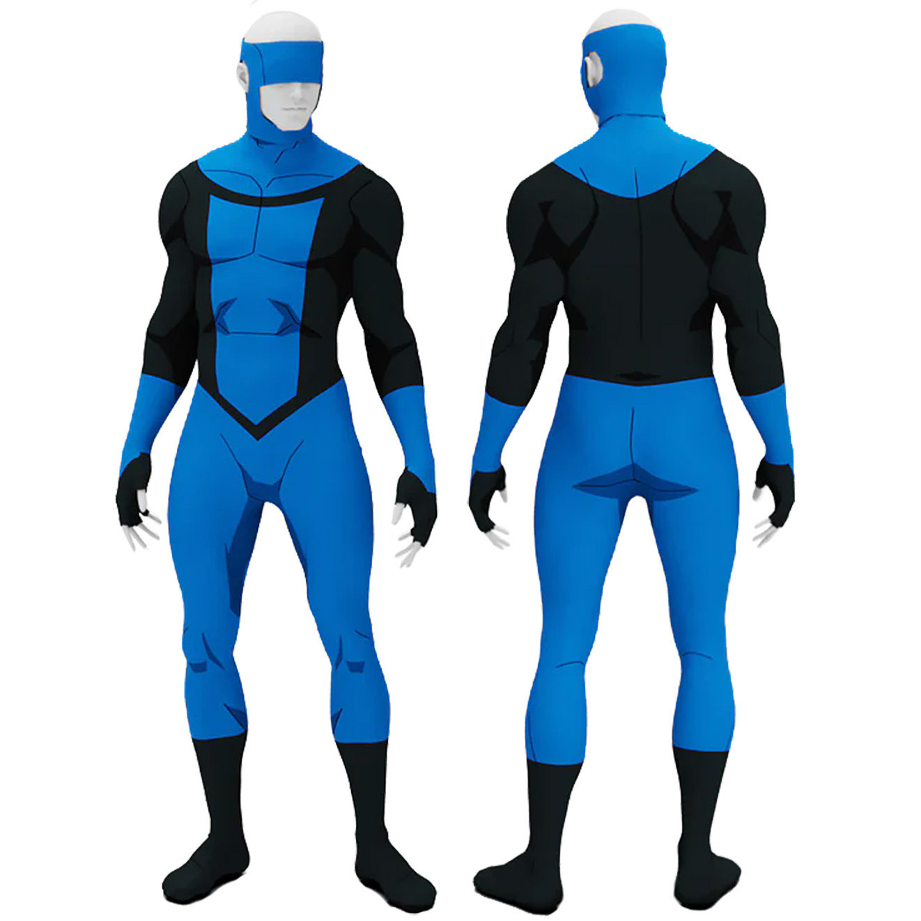 Invincible Season 3 Mark Grayson Costume - Blue Bodysuit Mask Mark Grayson Cosplay