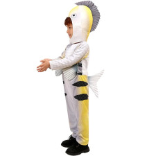 Kids Flounder Costume - Hat Overalls Set Flounder Cosplay