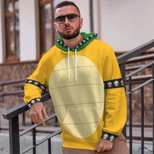 Super Mario Bros Movie 2023 Bowser Hoodie - Bowser Cosplay Costume Hoodie