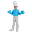 Kids Smurfs Grouchy Smurf Costume - White Blue Shirt Pants Hat Set Grouchy Smurf Cosplay