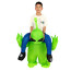 Kids Riding Green Alien Inflatable Costume - Riding Green Alien Cosplay