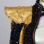Girls KPop Demon Hunters Rumi Stage Costume - Sparkling Black & White Shirt Shorts Full Set Kpop Rumi Cosplay