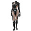 Marvel Rivals Invisible Woman Costume - Fish Net Pattern Black Bodysuit Invisible Woman Cosplay