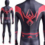Spider-Man 2 Miles Morales 2020 Suit Costume - Black Red Fullsuit Spiderman Cosplay