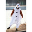 Kids Olaf with Padded Hood Costume - Onesie Jumpsuit Olaf with Padded Hood Cosplay