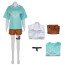 Genshin Impact Venti Costume - Green Shirt Set Venti Cosplay