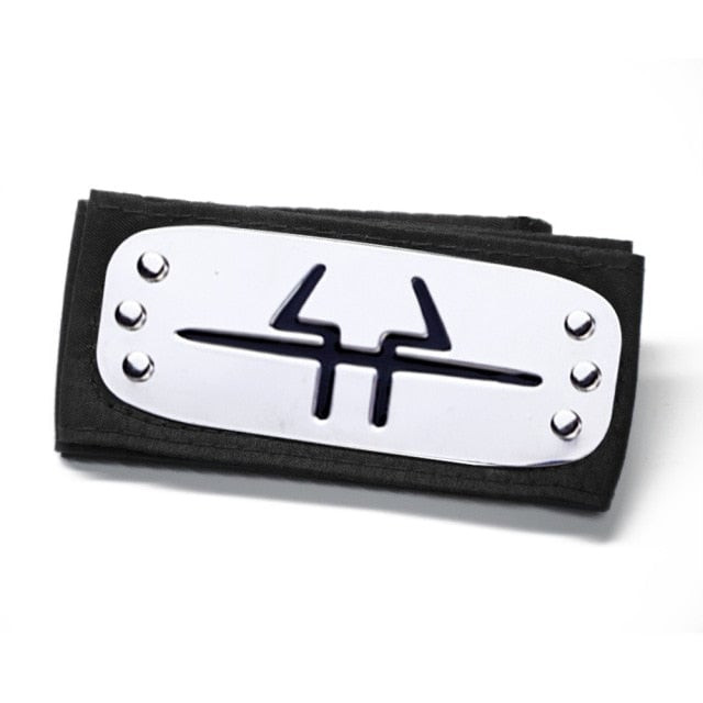 Akatsuki Takigakure Hidden Waterfall Village Headband From Naruto Cosplay Costume Prop