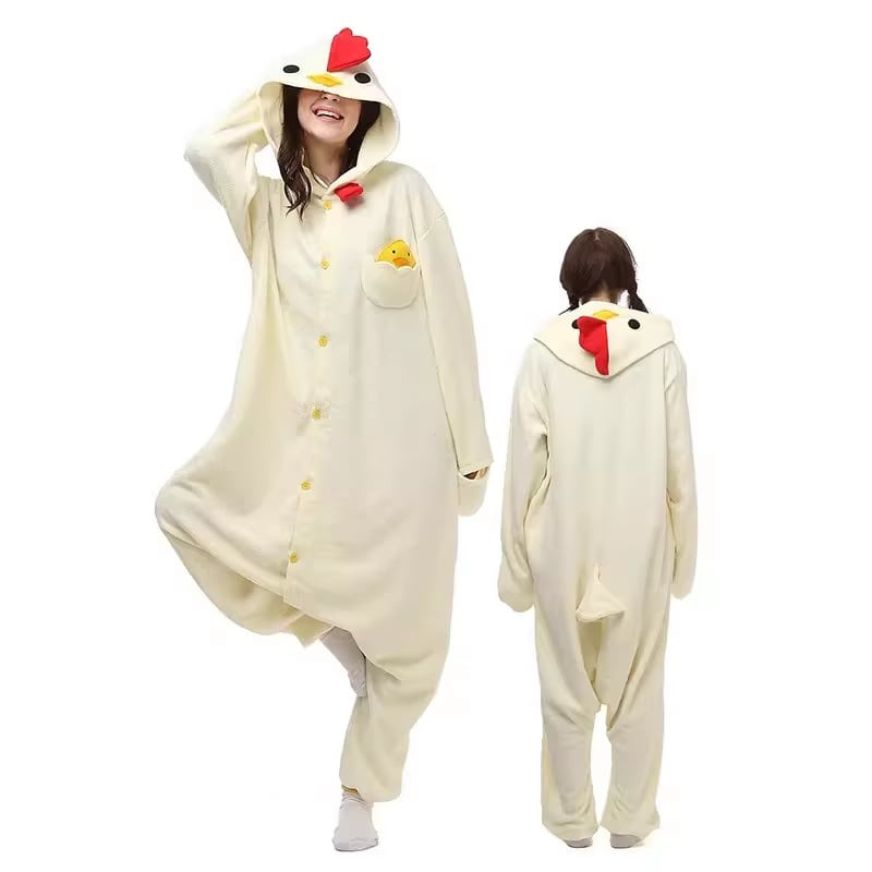Kids Rooster Costume - Onesie Jumpsuit Rooster Cosplay