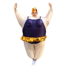 Purple Dress Ballet Dancer Inflatable Costume